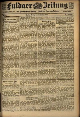 Ausgabe vom Montag, den 12. Februar 1900.