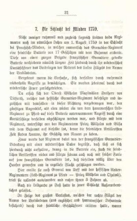 7. Die Schlacht bei Minden 1759.