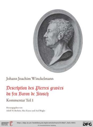 Band 7,2, Teil 1: Schriften und Nachlaß: Description des pierres gravées du feu Baron de Stosch : Florence 1760 : Kommentar