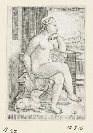 Patientia, Blatt 5 der Folge "Sieben christliche Tugenden"