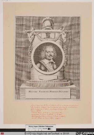 Bildnis François-Annibal I Estrées, duc d', marquis de Coeuvres