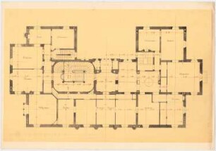 Villa Reali bei Venedig: Grundriss Obergeschoss