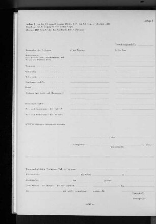 zu der GV vom 2. januar 1964 i.d. F. der GV vom 1. Oktober 1973 Umschlag für Verfügungen von Todes wegen