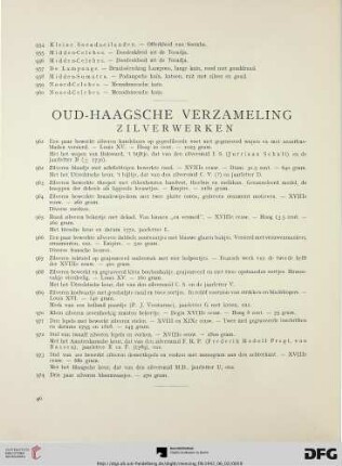 Oud-haagsche verzameling (Nr. 961-1170)