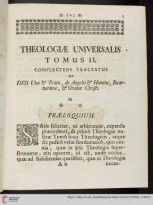 Praeloquium