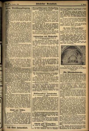 Zweite Ausgabe vom Dienstag, den 21. Oktober 1930.