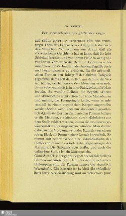 10. Kapitel. Vom menschlichen und göttlichen Logos