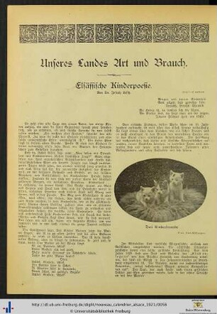 Elsässische Kinderpoesie.