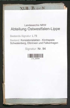 Unterwerfung katholischer Eingesessener unter evangelische Kirchenrechte
