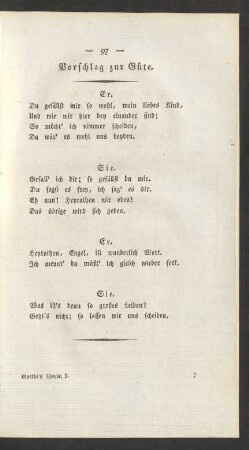 Vorschlag zur Güte.