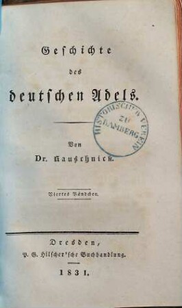 Geschichte des deutschen Adels, 4