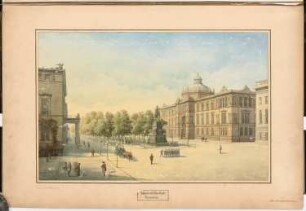 Landesbibliothek Berlin Schinkelwettbewerb 1875: Perspektivische Ansicht (Unter den Linden)
