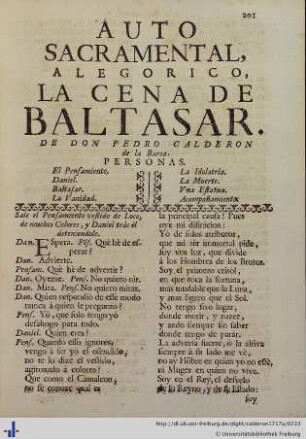 La Cena de Baltasar.