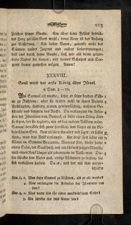 223-229, XXXVIII. Saul wird der erste Koenig ueber Israel