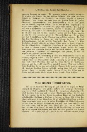 Aus unsern Schulbüchern