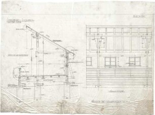 Schachner, Richard; Lindenberg / Allgäu (Bayern); Genesungsheim - Liegehalle (Schnitt), Südseite (Detail)