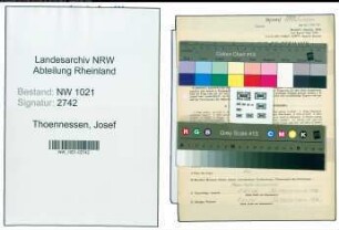 Entnazifizierung Josef Thoennessen , geb. 13.09.1910 ()