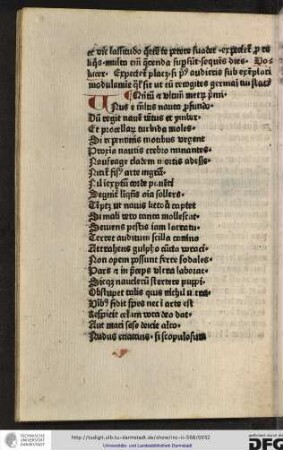 Quintum et ultimum metrum primi [libri].