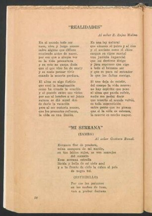 "Mi serrana" : (Zamba)