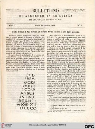 Nr. 9 (Settembre 1864)