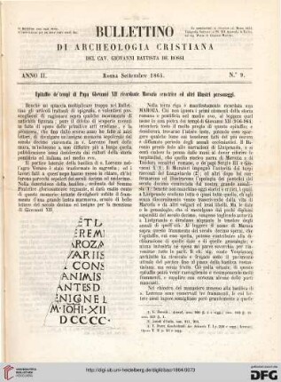 Nr. 9 (Settembre 1864)