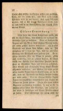 Cäsars Ermordung.