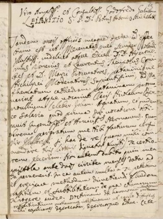Nr. 31: Brief von Pietro Antonio Michelotti an Gottfried Wilhelm Leibniz, Venedig, 29.5.1716