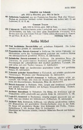 Antike Möbel (Nr. 607-688)
