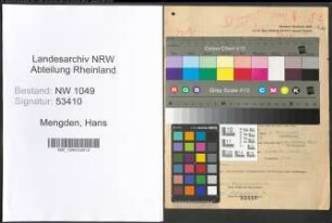 Entnazifizierung Hans Von Mengden , geb. 25.07.1901 (Landwirt)