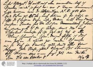 Postkarte vom 12.04.1907