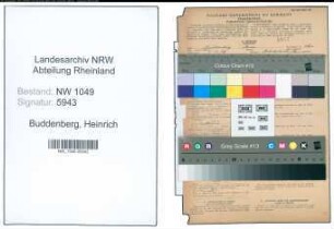 Entnazifizierung Heinrich Buddenberg , geb. 08.11.1906 (Gerichtsrat)