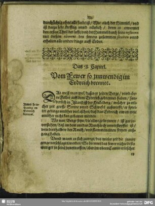Das 58. Capitel. Vom Fewer so innwendig im Erdreich brennet
