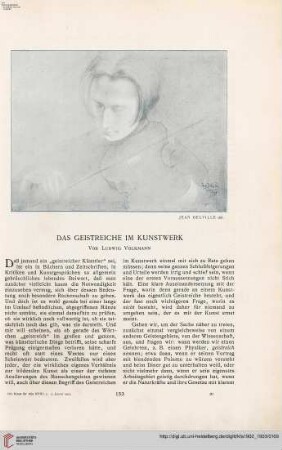 Das Geistreiche im Kunstwerk