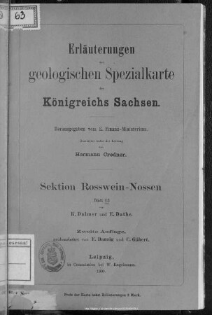 63: Sektion Rosswein-Nossen : Blatt 63