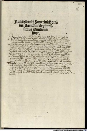 Anicii Manlii Severini Boetii viri clarissimi elegantissimus Diuisionu[m] liber