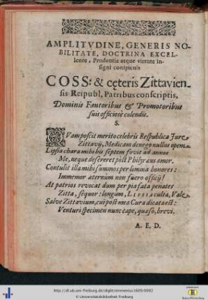 Amplitudine, generis nobilitate…
