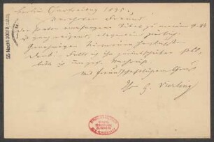 Brief an B. Schott's Söhne : 12.04.1895