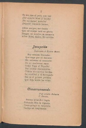 Cimarroneando : P'al criollo Roberto P. Devoto.
