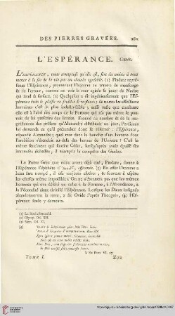 L’Espérance. Camée
