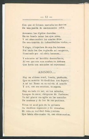 Abismo...