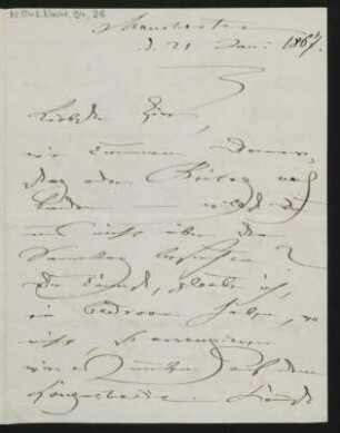 Brief an Clementine Bargiel ; 21.01.1867