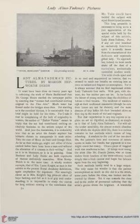 41.1910 = Nr. 161: Lady Alma-Tadema's pictures