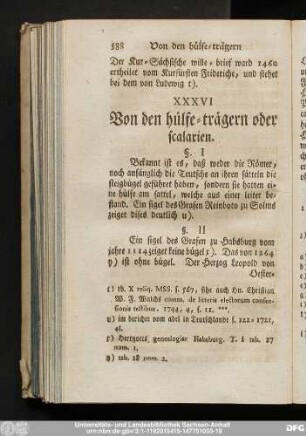 XXXVI Von den hülfe-trägern oder scalarien.