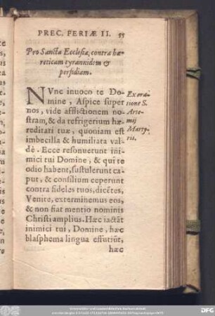 Pro Sancta Ecclesia, contra haereticam tyrannidem & perfidiam.