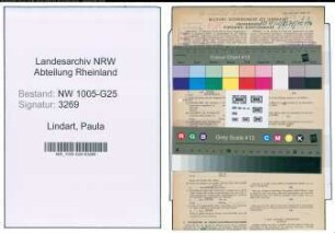 Entnazifizierung Paula Lindart , geb. 08.02.1894 (Kauffrau)