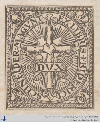 Exlibris (Aus: UB Freiburg, TM 2018/2000).