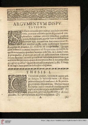 Thesis I - XX