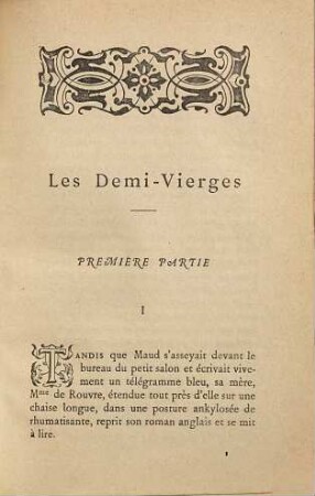 Les Demi-Vierges