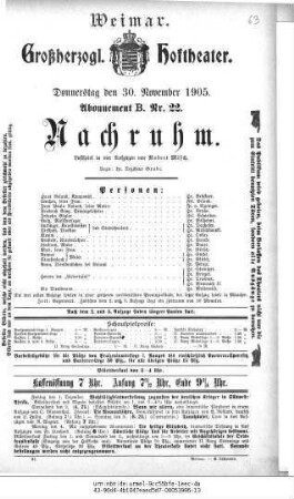 Nachruhm