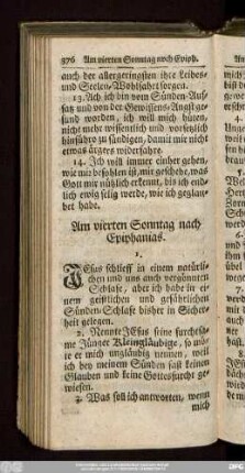 Am vierten Sonntag nach Epiphanias.